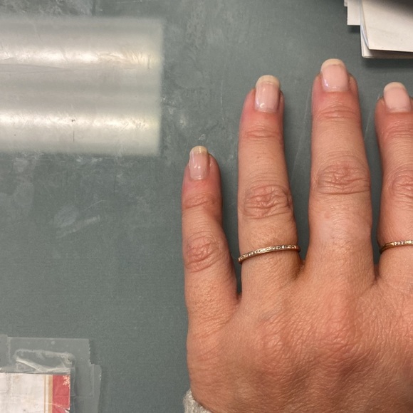 Real DIAMONDS & 14K ROSE GOLD pave diamond band ring size 6 💯 jewelry diamond - Picture 2 of 14